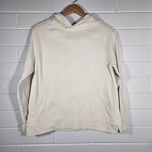 Imperial Motion Hoodie XL Cream Pullover Sweatshirt Minimalist Logo Off White